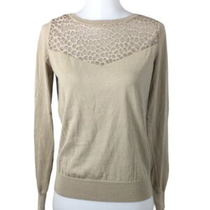 SEZANE Sweater Lace Beige Tie